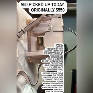 michael kors pink and gold bag